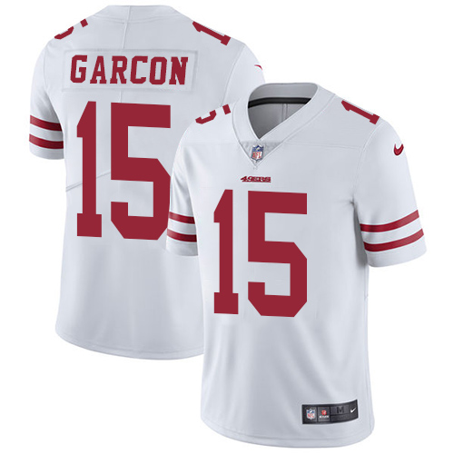 Nike 49ers #15 Pierre Garcon White Men's Stitched NFL Vapor Untouchable Limited Jersey - Click Image to Close
